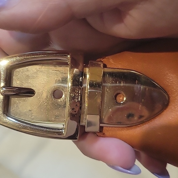 GUCCI ❤️🌟 HORSEBIT EMBOSSED RICH COGNAC  LEATHER ⭐️ - Picture 2 of 12